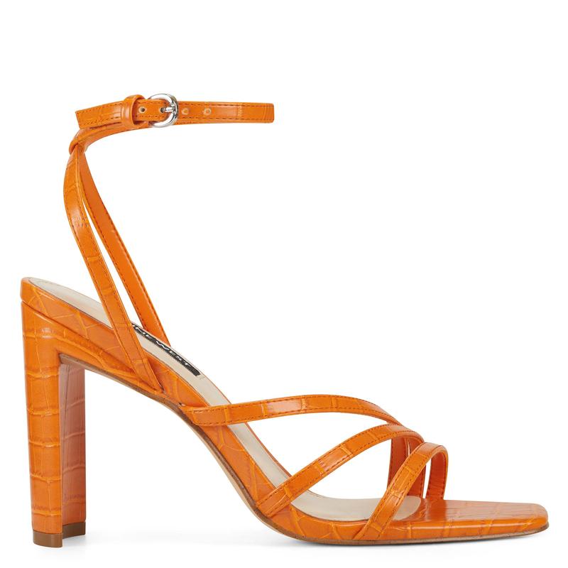 Zelina Heeled Strappy Sandals - Nine West Clearance - Click Image to Close