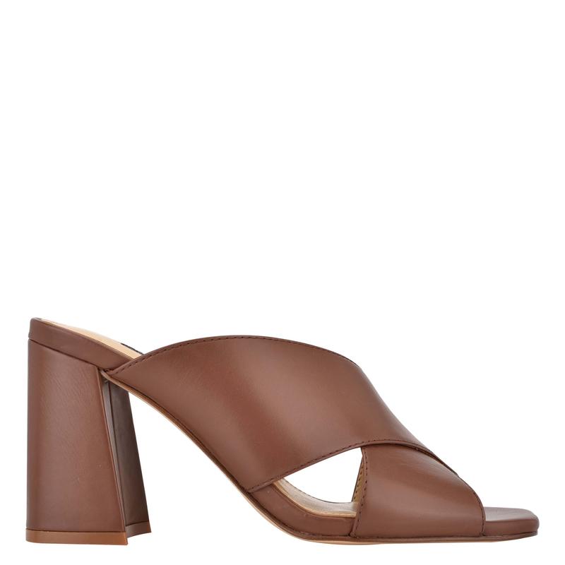 Gigi Block Heel Slide Sandals - Nine West Clearance