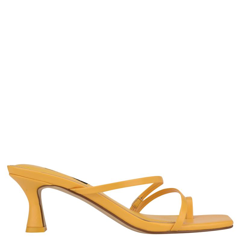 Aila Heeled Slide Sandals - Nine West Clearance