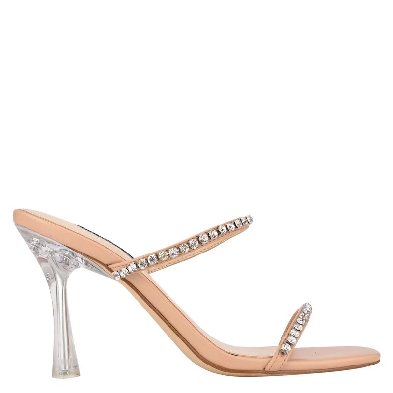 Fanfav Heeled Slide Sandals - Nine West Clearance