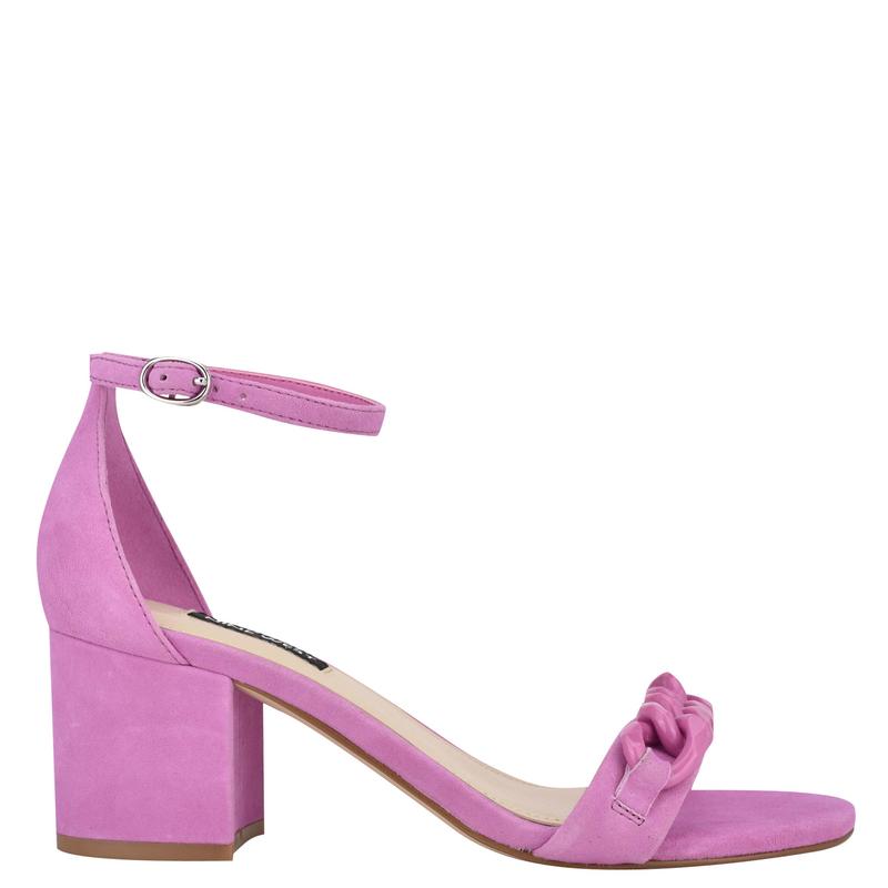 Kimba Ankle Strap Block Heel Sandals - Nine West Clearance